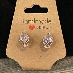 Skull Shaped Stud Earrings
